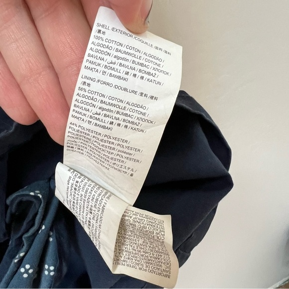 desigual pakaian jadi wanita navy utility jacket butterfly bird bee - Picture 9 of 14